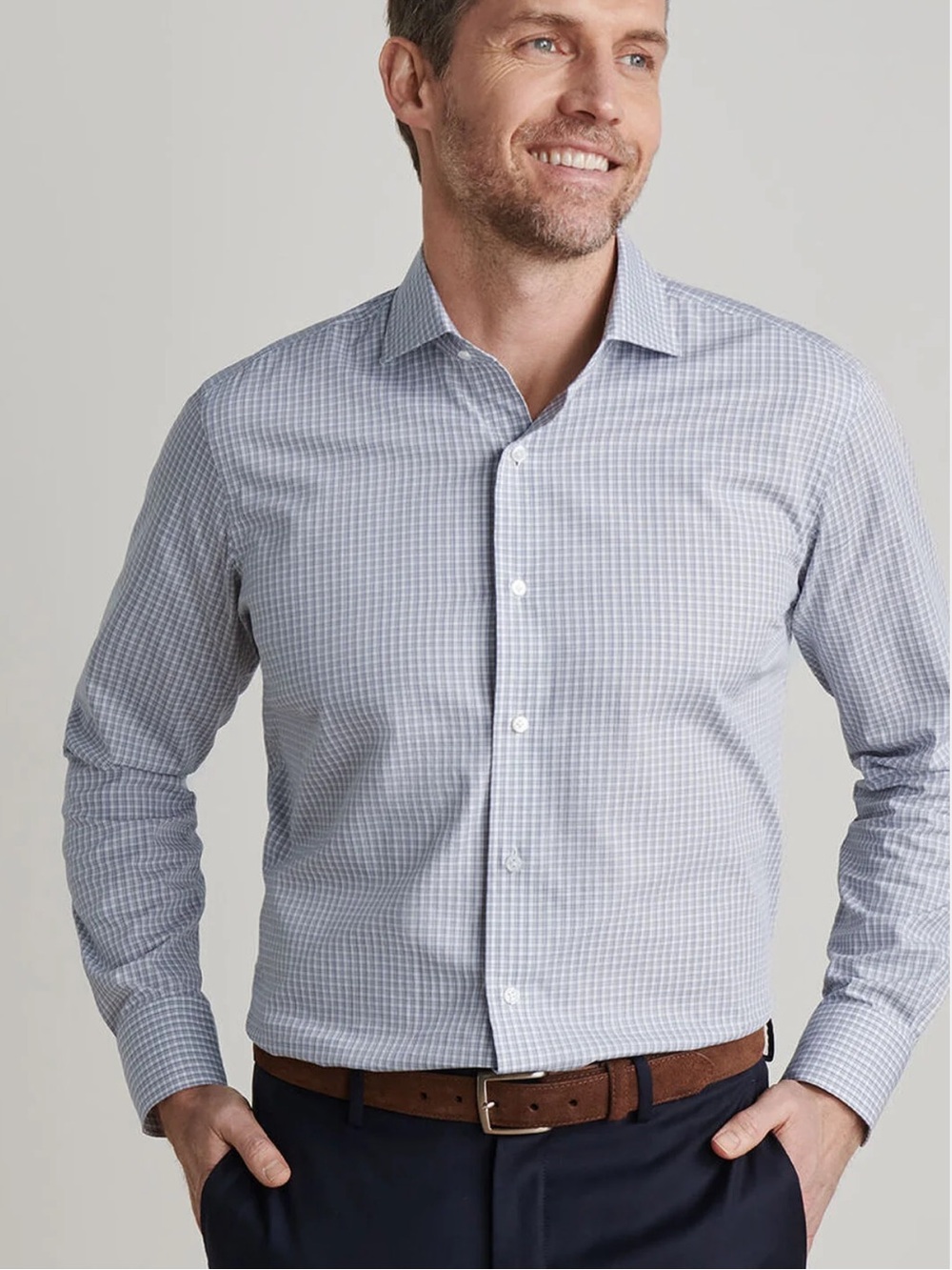 NWT Peter Millar Torino Cotton Sport Shirt: Nebula Blue (XL)